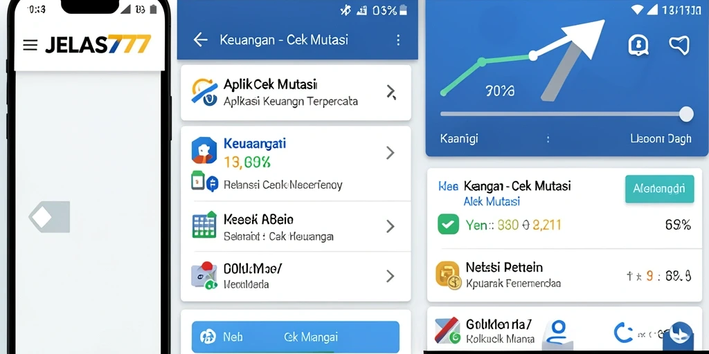 Antarmuka JELAS777 menampilkan ringkasan mutasi keuangan dengan jelas.