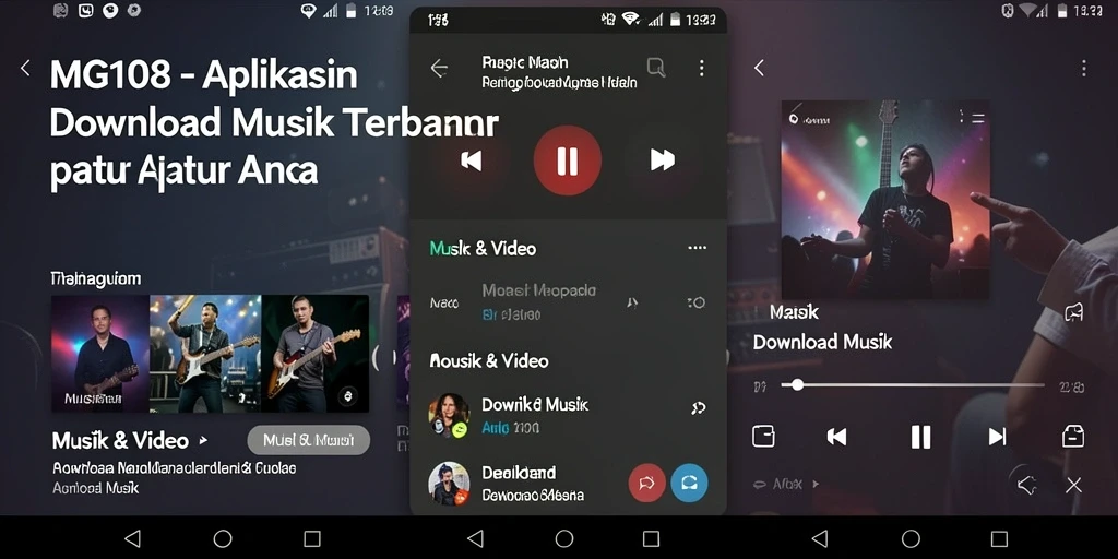 Tampilan antarmuka MG108 yang sederhana dan mudah digunakan.