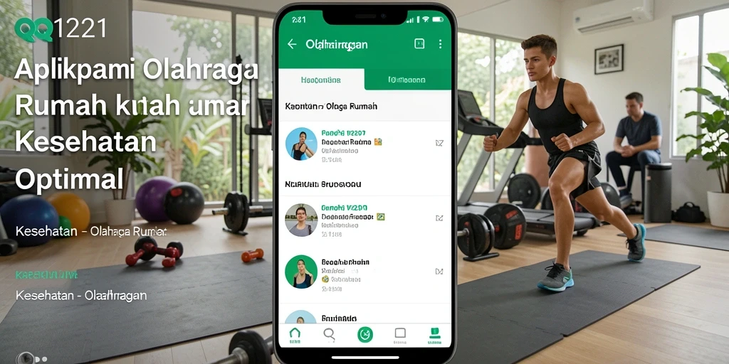 Antarmuka aplikasi QQ1221 yang user-friendly untuk olahraga rumah.