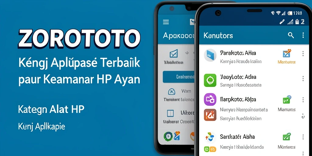 Tampilan antarmuka ZOROTOTO yang sederhana dan mudah digunakan